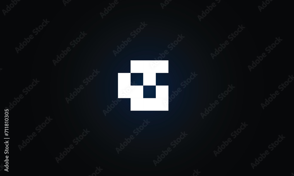 Gaming Logo with squire shape Gaming Logo with squire shape