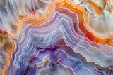 A cross-section of a geode revealing mesmerizing layers of mineral beauty