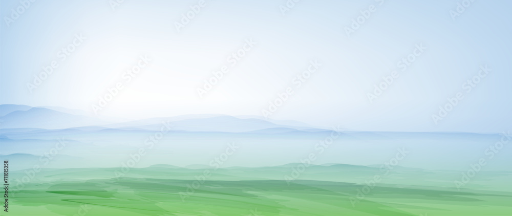 Galilee. Bible land vector illustration. Travel in Israel banner.	
