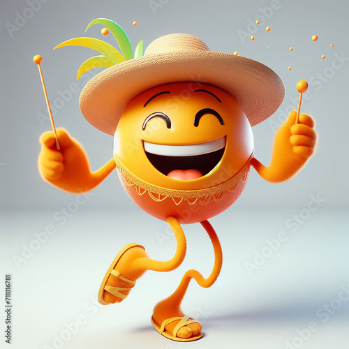 3d fun carnival character 