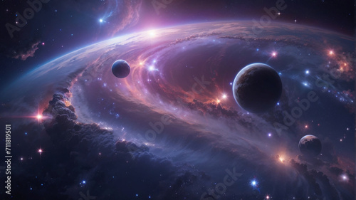Celestial Odyssey  Space Galaxy