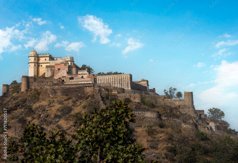 Kumbhalgarh Fort in Rajahstan, India
