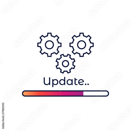 update, system upgrade design with progress bar