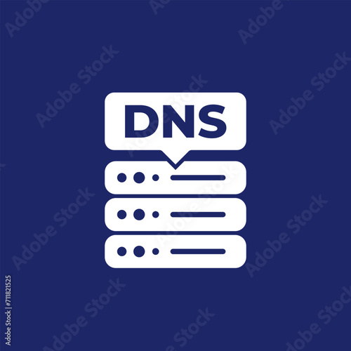 DNS icon with a server