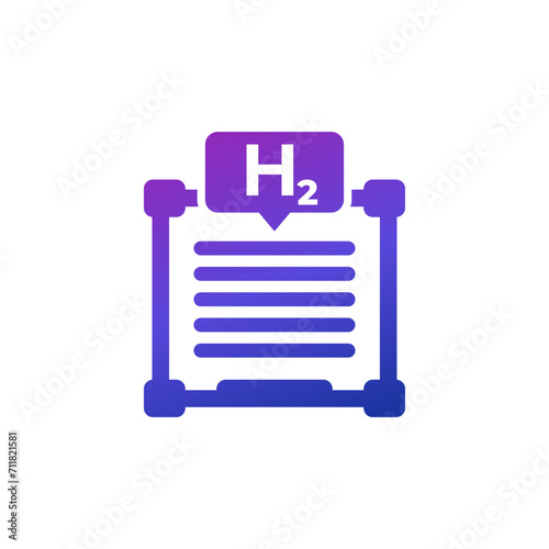 hydrogen cell icon, power source