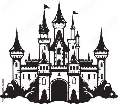 Castle silhouette Vector Illustration