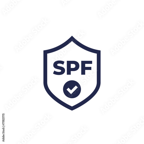 SPF icon with a shield