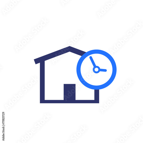 Storage time, warehouse, logistics and distribution icon