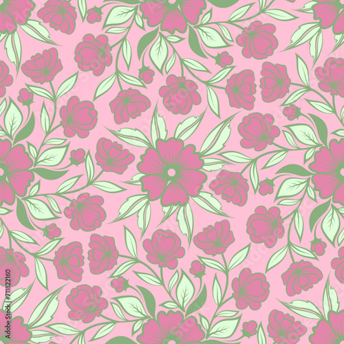 Spring seamless pattern