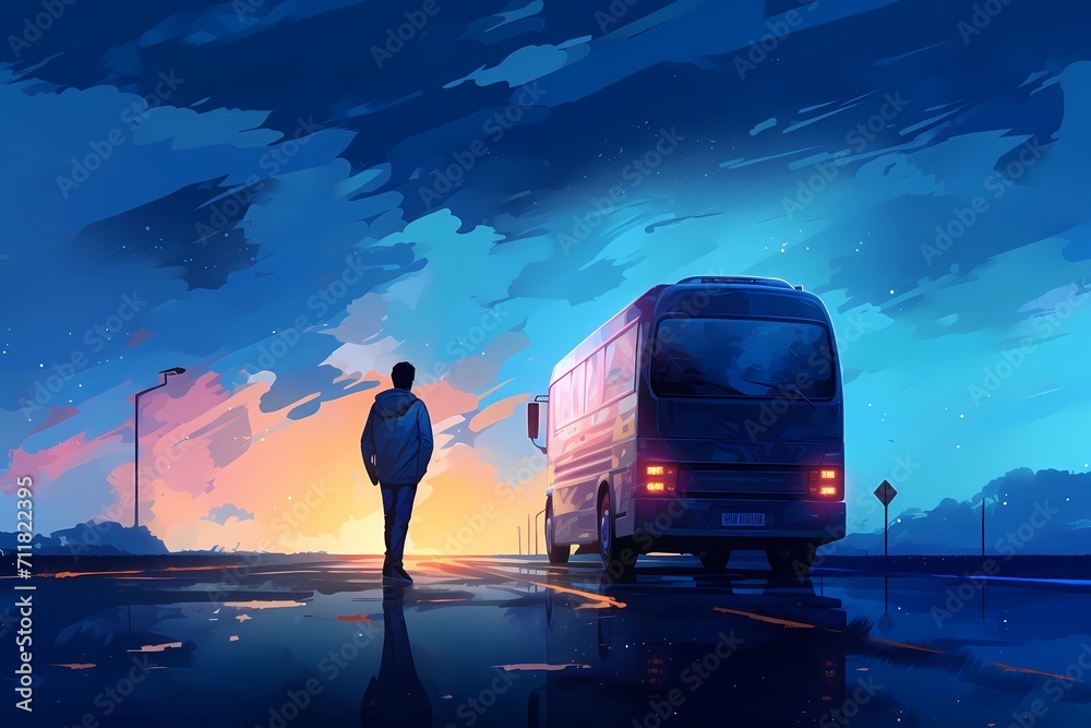 bus, intercity bus, urban transport, public transport, travel Stock