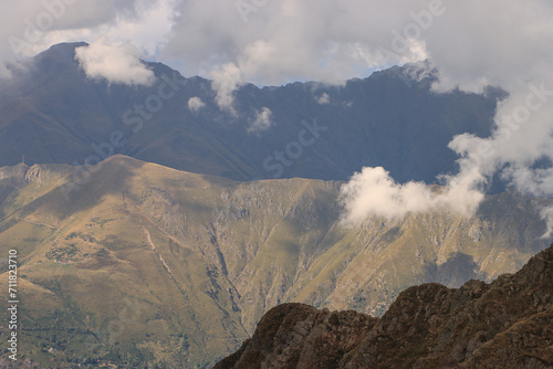 Wildromantische Alpenlandschaft; Blick vom Gipfel des Monte Bregagno (Tambo-Gruppe) in Richtung Nordwesten photo