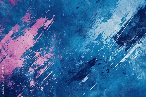 Dynamic Spectrum  Grunge Pink and Blue Trendy Texture  Suited for Extreme Sportswear  Racing  Cycling  Football  Motocross  Basketball  Gridiron  and Travel. A Vibrant Backdrop or Wallpaper with a Bur