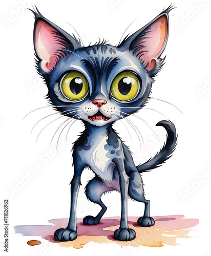 Illustration of a cute cat