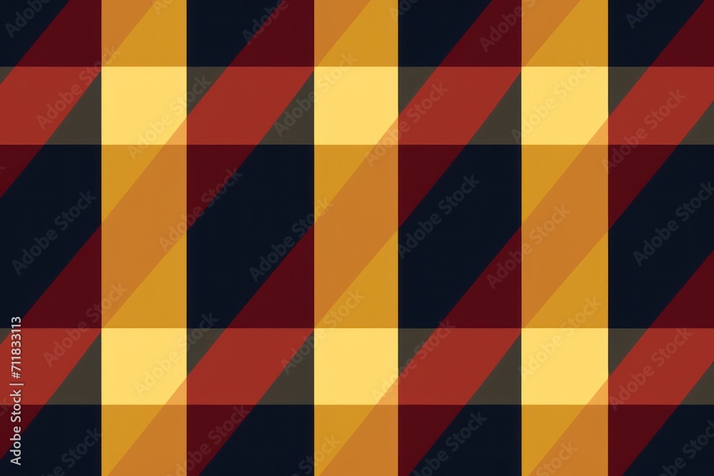 A checked Minimal background, Maroon, Navy and Mustard Colors