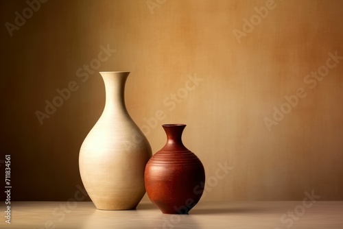 Simple and unique vase with minimal background