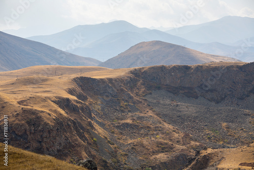 View of the mountains in Armenia