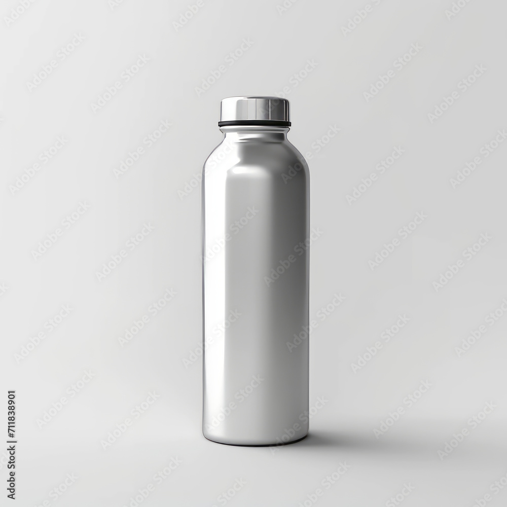 silver water bottle ,generative ai silver water bottle ,generative ai