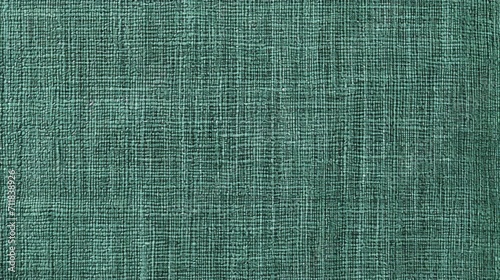 Teal, turquoise fabric background, linen structure in pink, blue for fresh textured modern card, appealing new season and colors for fresh nature. Threads close-up, hobby, sewing, cloth.