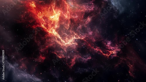 Galaxy Stars in Nebula - Outer Space Animation 4K photo