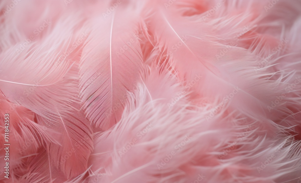 close up of pink feathers