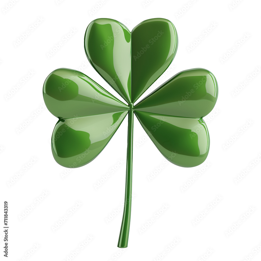 Clover. St. Patrick's day symbol. Lucky Shamrock isolated on white transparent background Clover. St. Patrick's day symbol. Lucky Shamrock isolated on white transparent background
