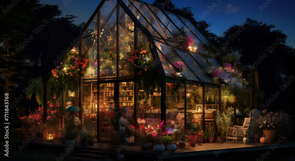 Enchanted Nighttime Conservatory Enchanted Nighttime Conservatory