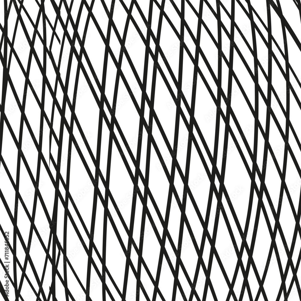 Fototapeta premium Hand drawn line textures. Includes vector scribbles,grid with irregular, horizontal and wavy strokes,doodle patterns. Isolated Ink lines on a white background. Modern Illustration set of freehand grap