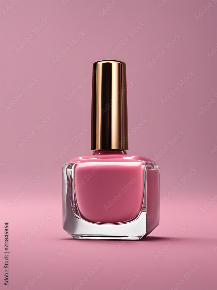 Bottle of nail polish on isolated background. Close-up detail shot, beauty shot. No label. Hi gloss and shine. Cosmetics, fashion, beauty, product. Bottle of nail polish on isolated background. Close-up detail shot, beauty shot. No label. Hi gloss and shine. Cosmetics, fashion, beauty, product.