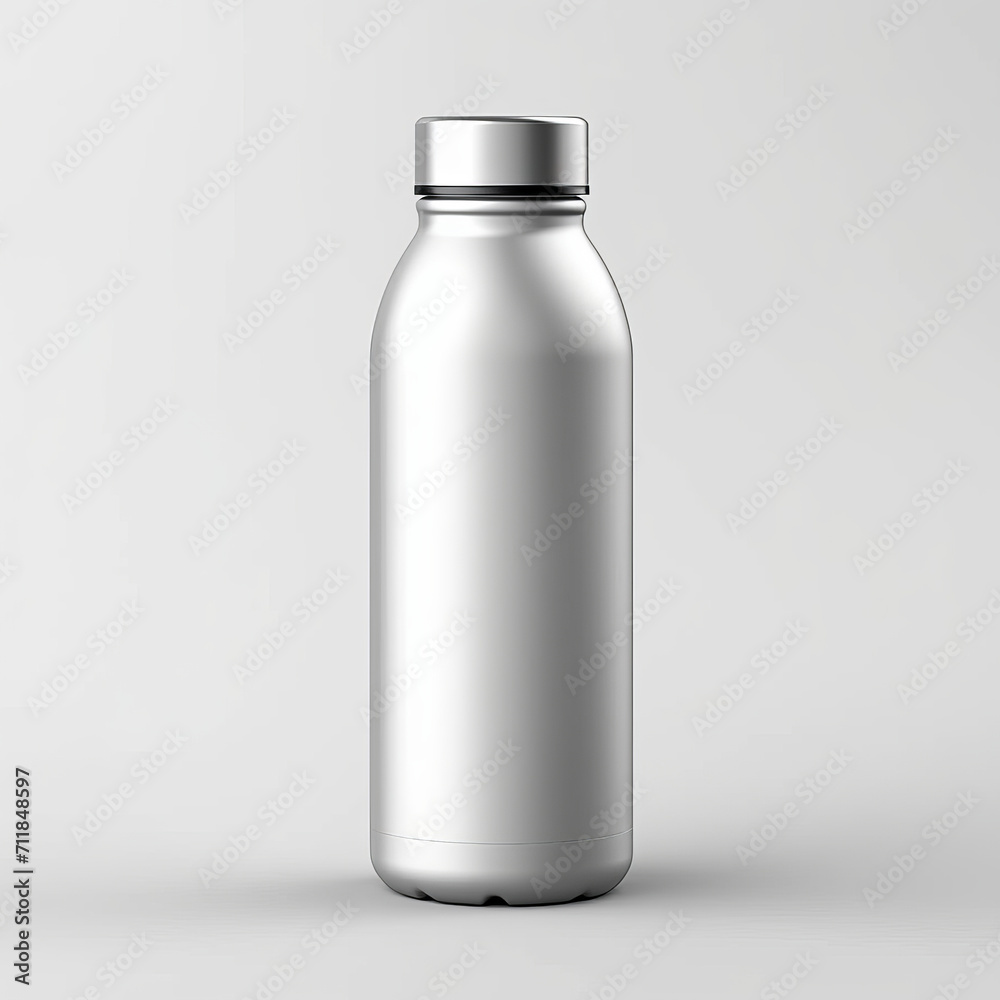 silver water bottle ,generative ai silver water bottle ,generative ai