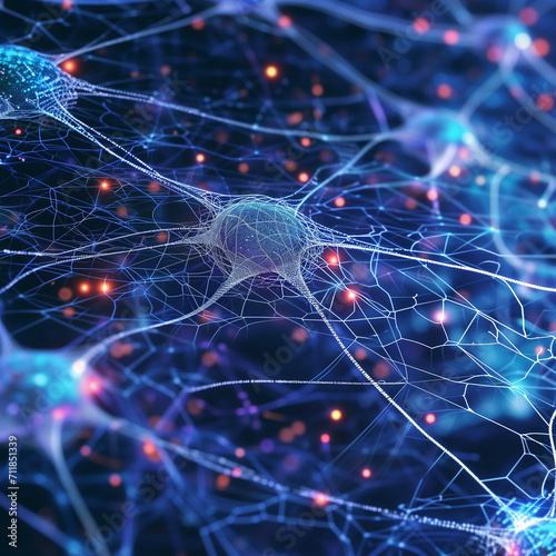 3d rendered illustration of neurons