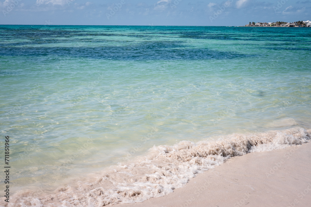 beach of San Andres island in Colombia in tourism season beach of San Andres island in Colombia in tourism season