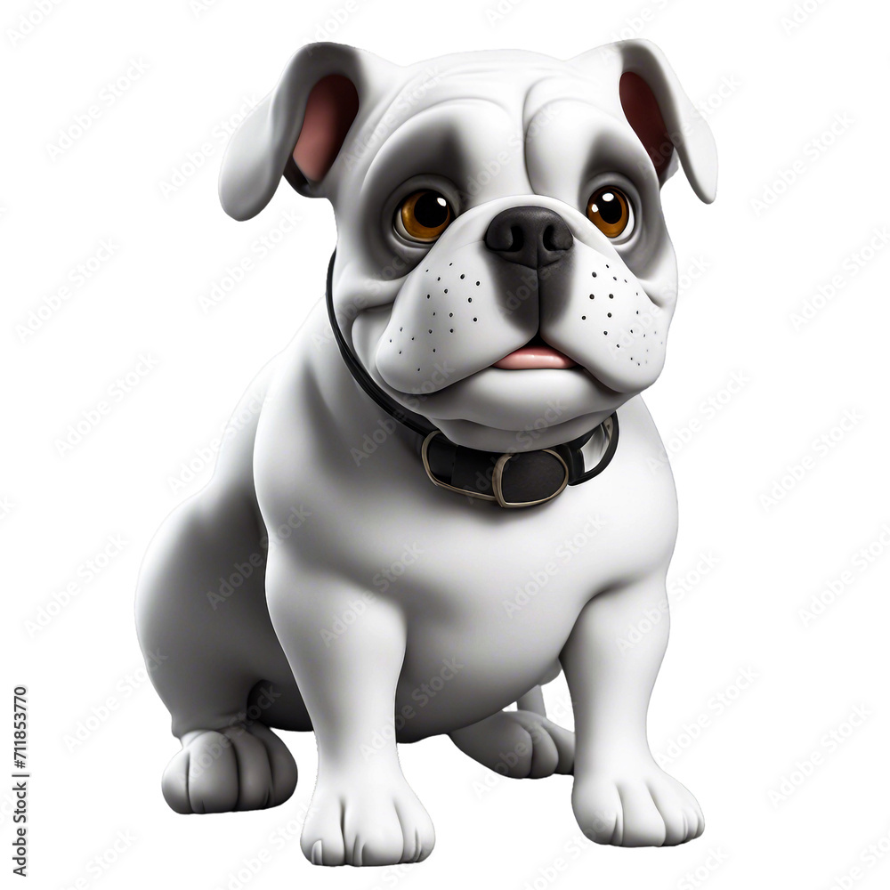 Cute bulldog cartoon created by AI Cute bulldog cartoon created by AI