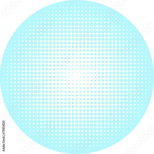 Gradient halftone dots background illustration. blue dots halftone texture transparent, png. Pop Art halftone pattern.