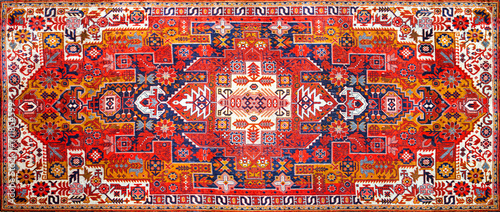 Persian rover with bright red pattern photo