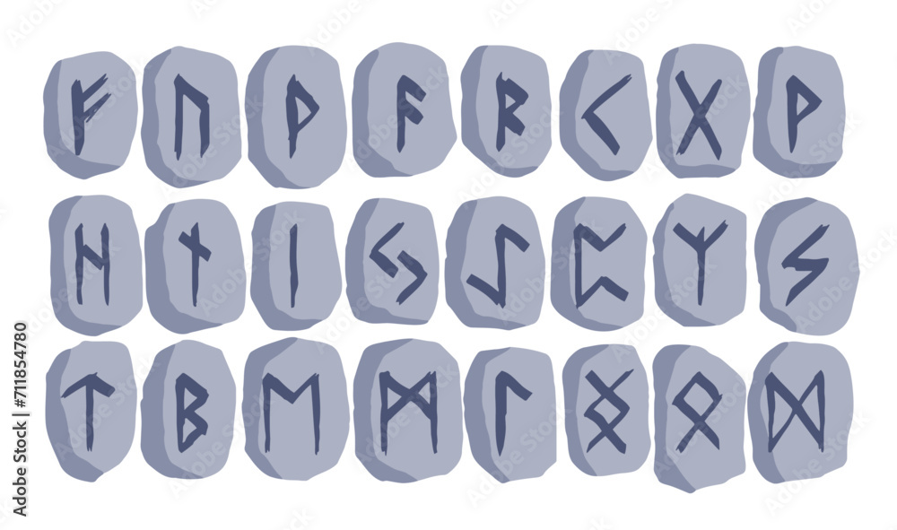 Scandinavian stone runes. black letters on white background. Set of old Norse Runic alphabet, Futhark. Ancient occult Viking characters on white background, rune font. Scandinavian stone runes. black letters on white background. Set of old Norse Runic alphabet, Futhark. Ancient occult Viking characters on white background, rune font.