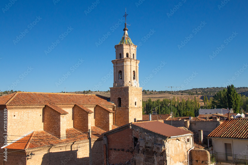 Comunidad de Aragon -Cuevas Labradas, un pueblo en la provincia de Teruel