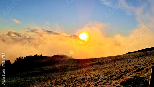 Εκτύπωση καμβά Soleil dans le brouillard
