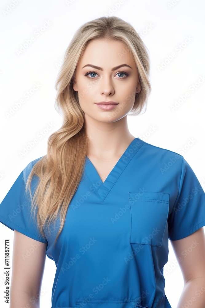 Portrait of a Confident Female Doctor or Nurse