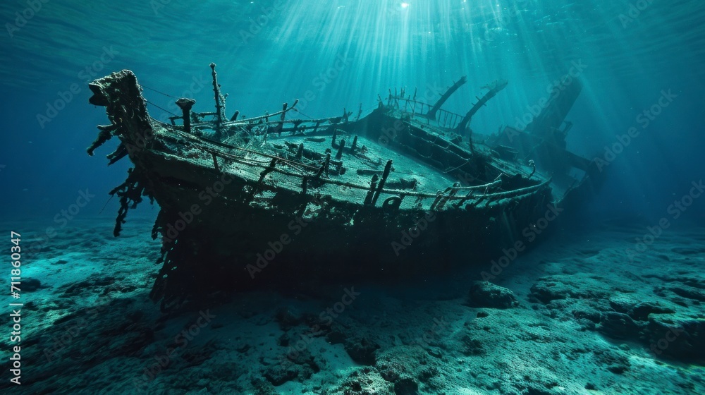 old ship destroyed under the sea old ship destroyed under the sea