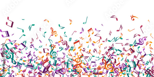 Music note symbols vector design. Melody