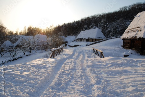 ski resort in winter