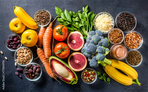 fruits and vegetables and pepper,