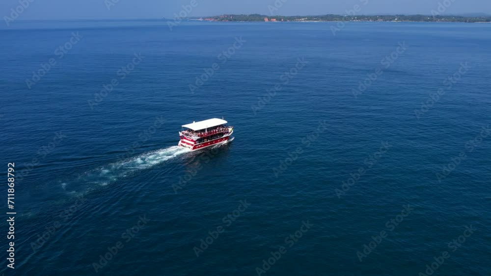Beautiful Indian Ocean coastline on the island of Sri Lanka, Mirissa. Top view, aerial video filming. Beautiful Indian Ocean coastline on the island of Sri Lanka, Mirissa. Top view, aerial video filming.