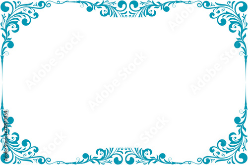 Floral simple vertical border and Frame, Transparent border