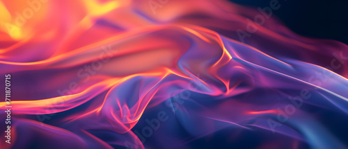 Vibrant colors dance and swirl in an abstract fabric, evoking a fiery passion within the viewer