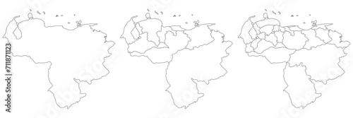 Venezuela Venezuela map. Map of Venezuela in set in whitemap. Map of Venezuela in set