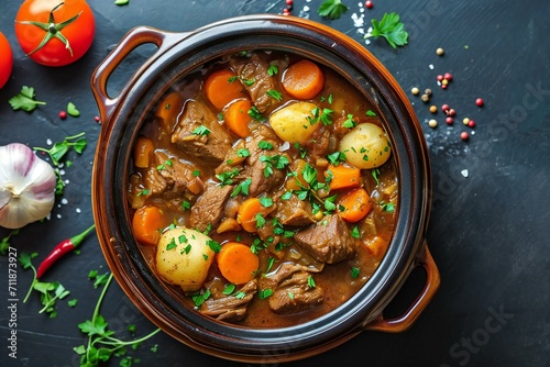 Savory Beef Stew with Carrots and Potatoes