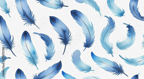 seamless pattern with feathers