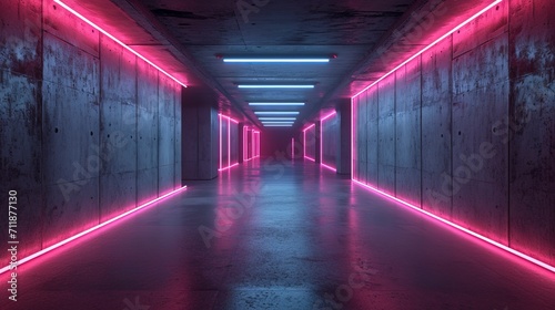 Empty concrete underground ...
