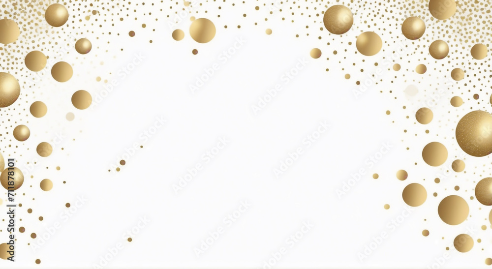 abstract background with gold  bubbles